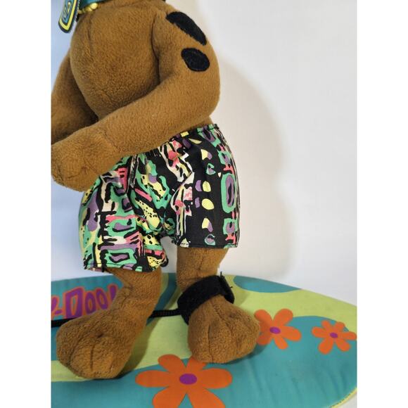 Vintage Scooby Doo Plush with Surf Board 1999 by Applause 12" Posable - Picture 7 of 9